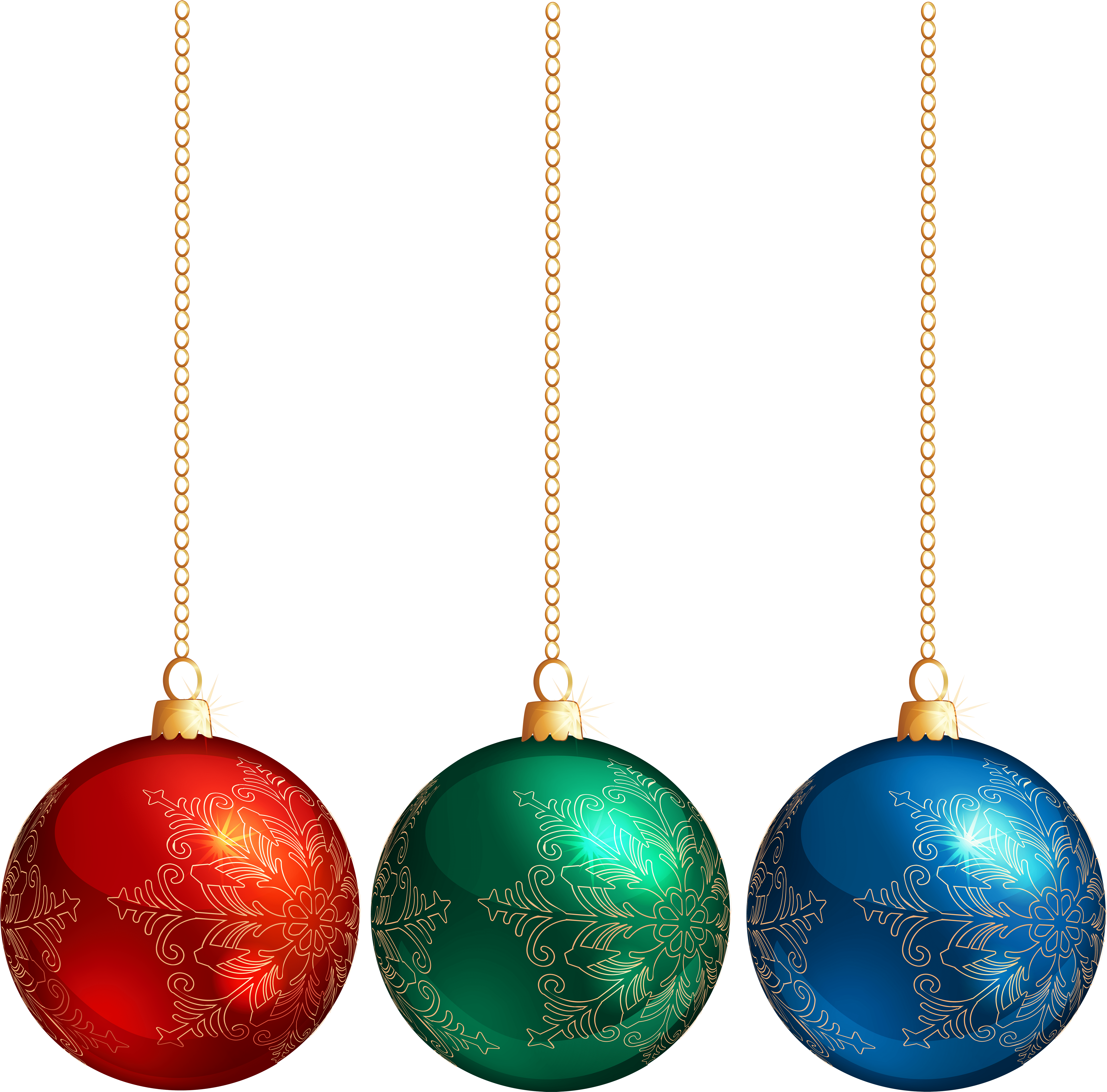 Hanging Christmas Ornament Transparent Clip Art - Png Download (6000x5942), Png Download