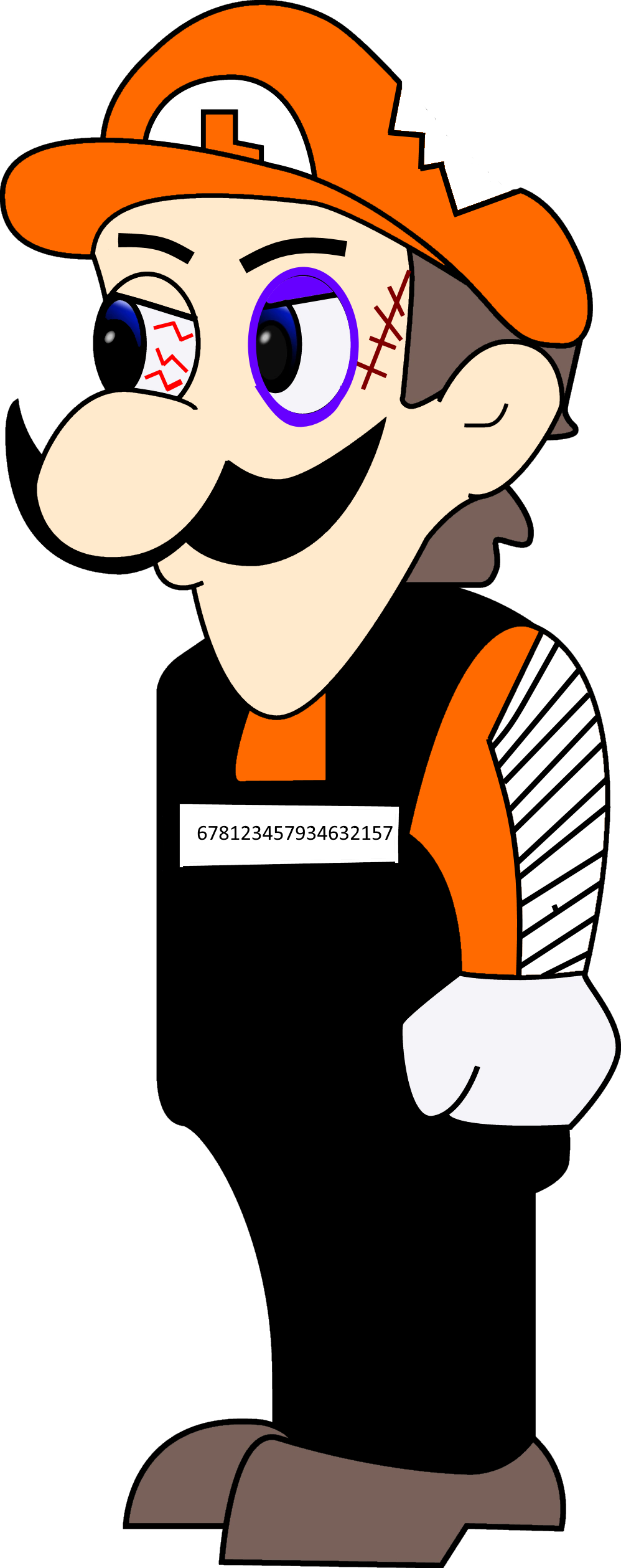 Fakegee Prisoner-0 - Luigi Mario Is Missing Clipart (998x2517), Png Download