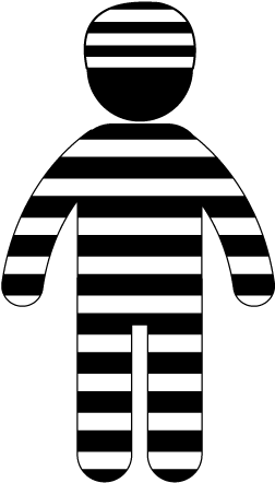 Prisoner - Free Material - Pictogram - Felon Voting Rights Clipart (640x480), Png Download