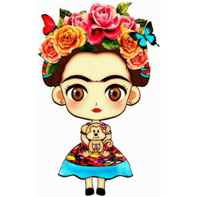 Docx - Frida Cartoon Clipart (600x776), Png Download