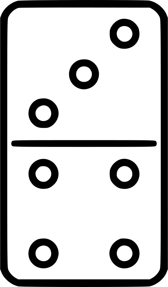 Domino Png - Circle Clipart (574x980), Png Download