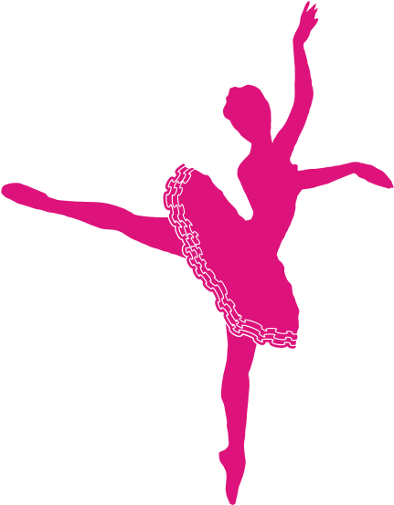 Ballerina Silhouette Clipart Ballet Dancer - Ballerina Cupcake Topper Printable - Png Download (566x566), Png Download