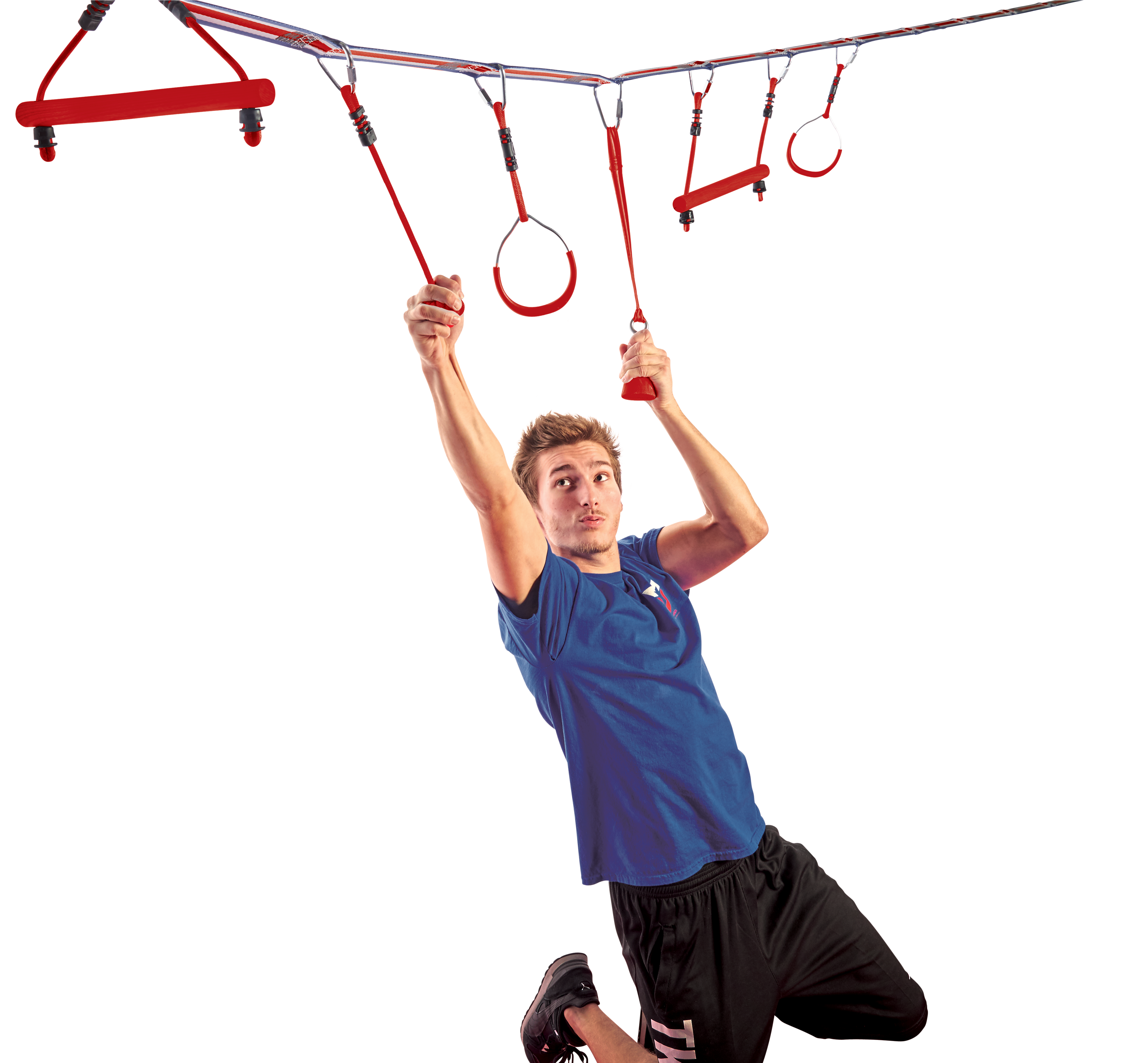 American Ninja Warrior™ Ninjaline- 34ft Line With 6 - Shoot Basketball Clipart (5851x3906), Png Download