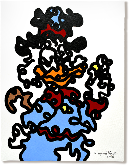 'wiggly Scrooge Mcduck' By Wizard Skull Moosey Art - Cartoon Clipart (700x700), Png Download