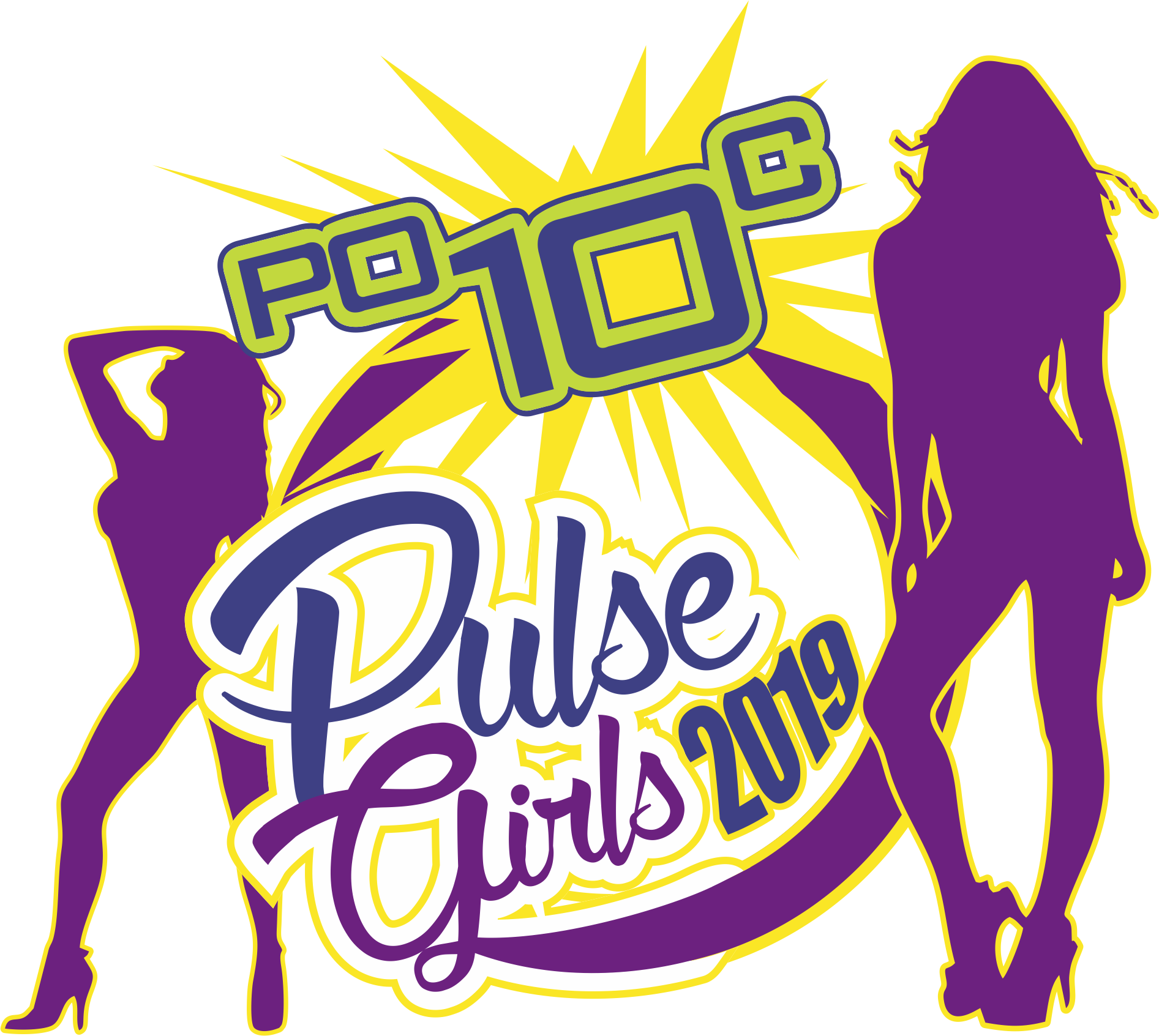 Po10c Pulse Girls Logo Vector - Po10c Clipart (1893x1693), Png Download