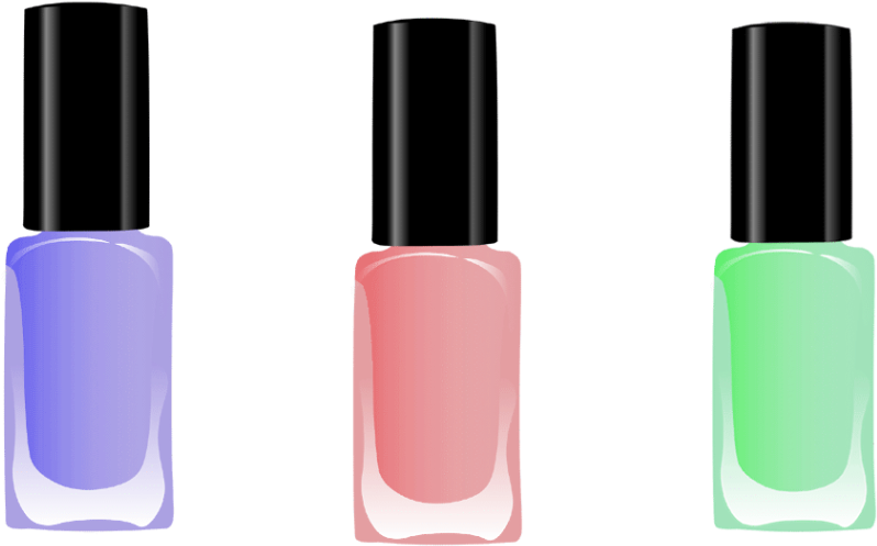 Fashion Color Swapping - Nail Polish Clipart (1140x570), Png Download