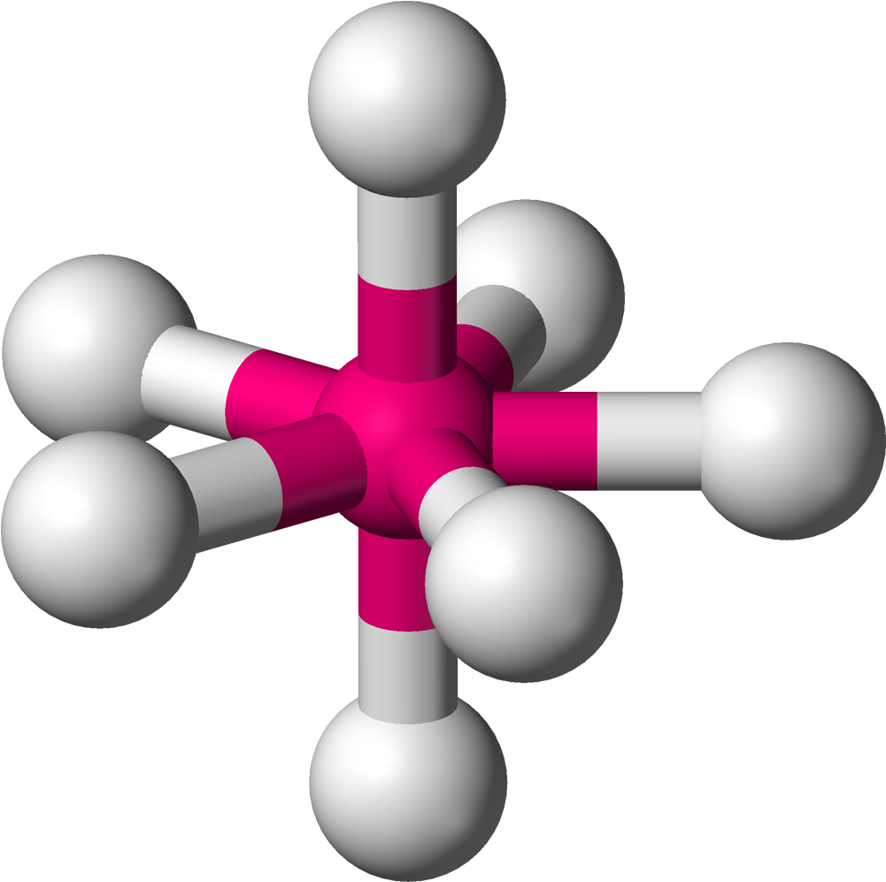 Molecules Clipart Cute - Pentagonal Bipyramidal - Png Download (1100x1096), Png Download