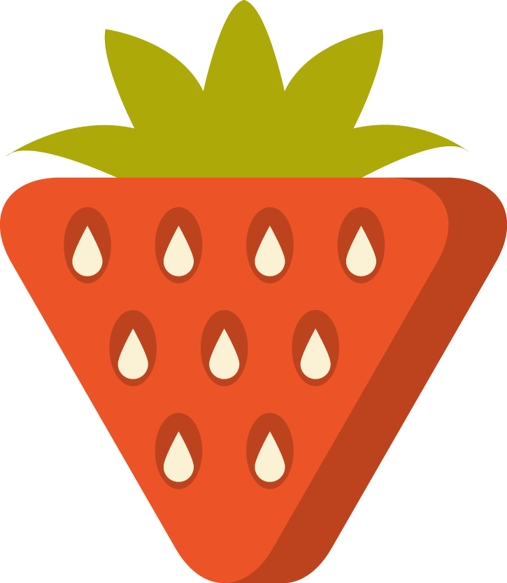 Free Online Strawberry Fruit Food Red Vector For Design Clipart (725x833), Png Download