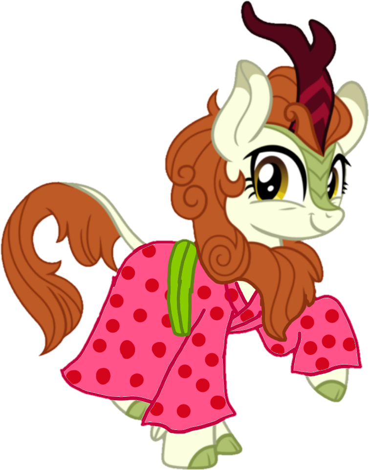 Kimono , Kirin, Safe, Simple Background, Solo, Sounds - My Little Pony Autumn Blaze Clipart (894x1080), Png Download