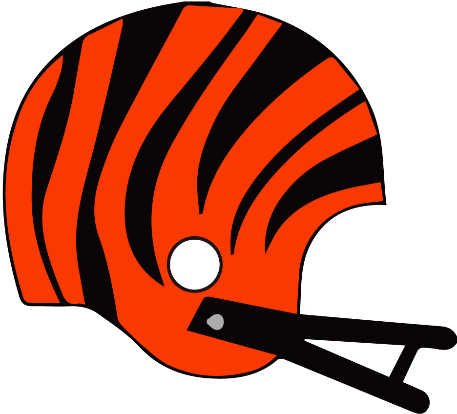 1981 - - Paint Cincinnati Bengals Helmet Clipart (936x848), Png Download