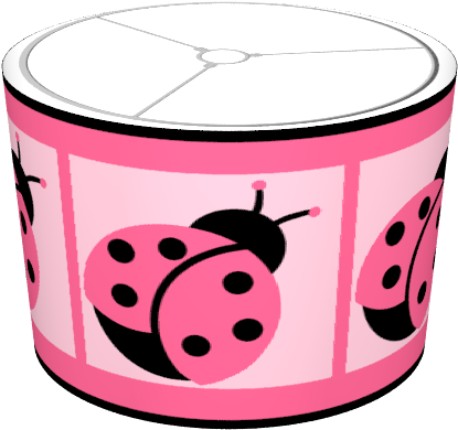 Little Ladybug Lampshade - Table Clipart (674x516), Png Download