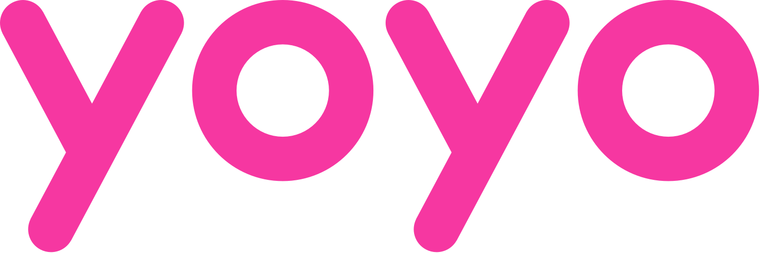 Yoyo Clipart Pink - Yoyo Wallet Logo Png Transparent Png (1494x498), Png Download