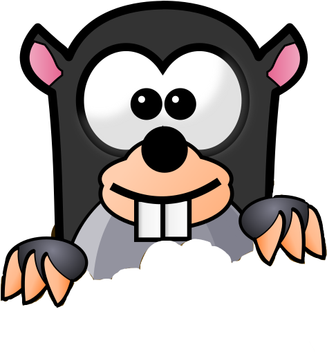 Mole Image - Mole Cartoon Png Clipart (800x603), Png Download
