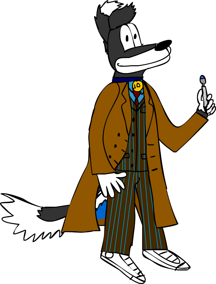 Dylan As The 10th Doctor - Cartoon Clipart (738x970), Png Download