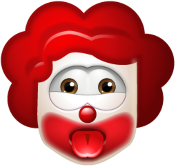 Clown Icon Clipart (600x600), Png Download