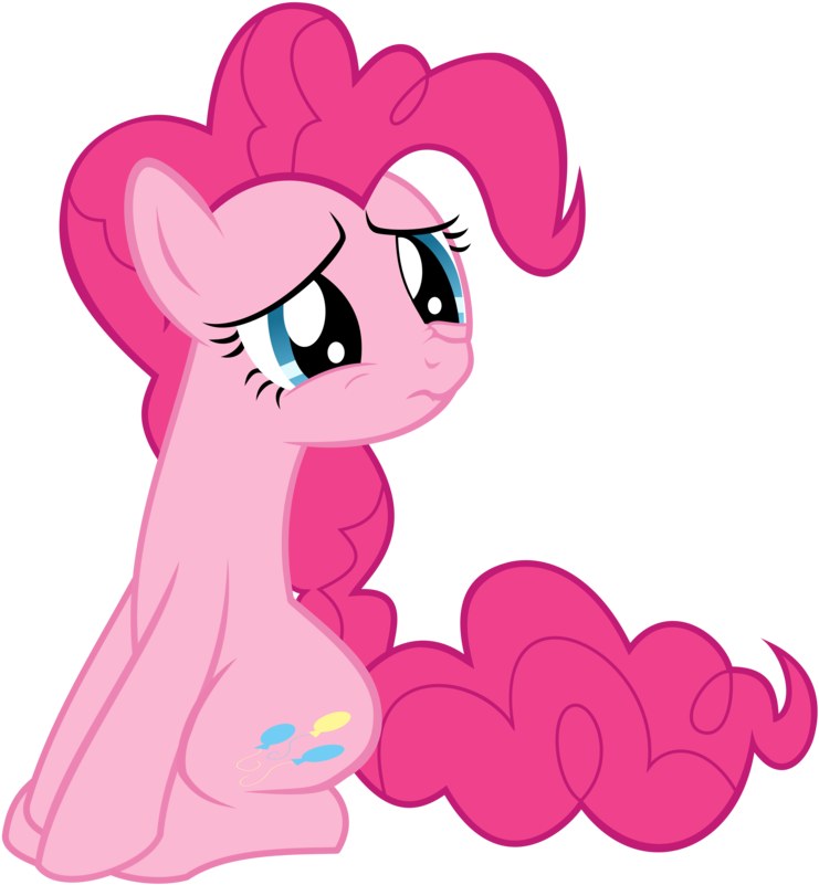 Pinkie - Mlp Pinkie Pie Sad Clipart (894x894), Png Download