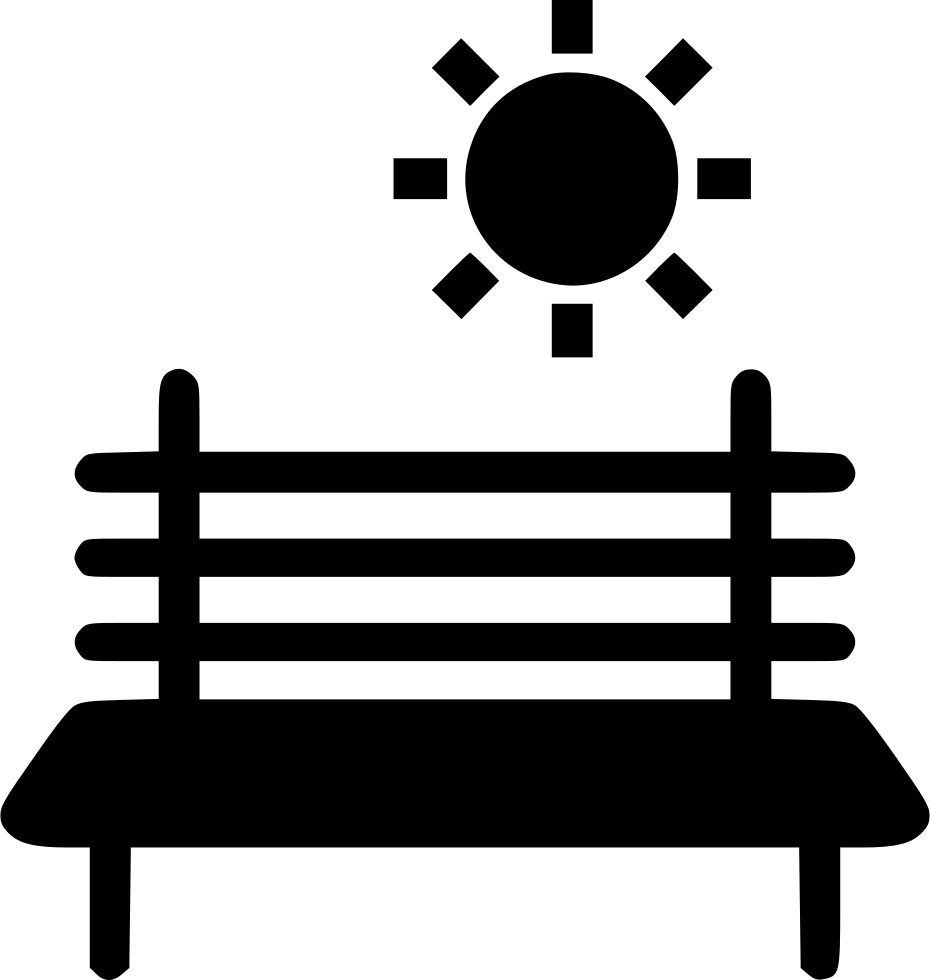 Bench In Park Comments - Park Seat Icon Clipart (930x980), Png Download