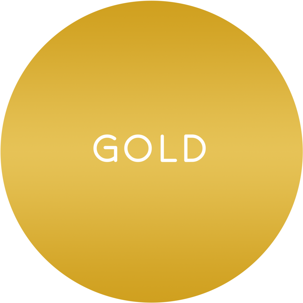 Dm Sp Gold - Circle Clipart (1000x1000), Png Download