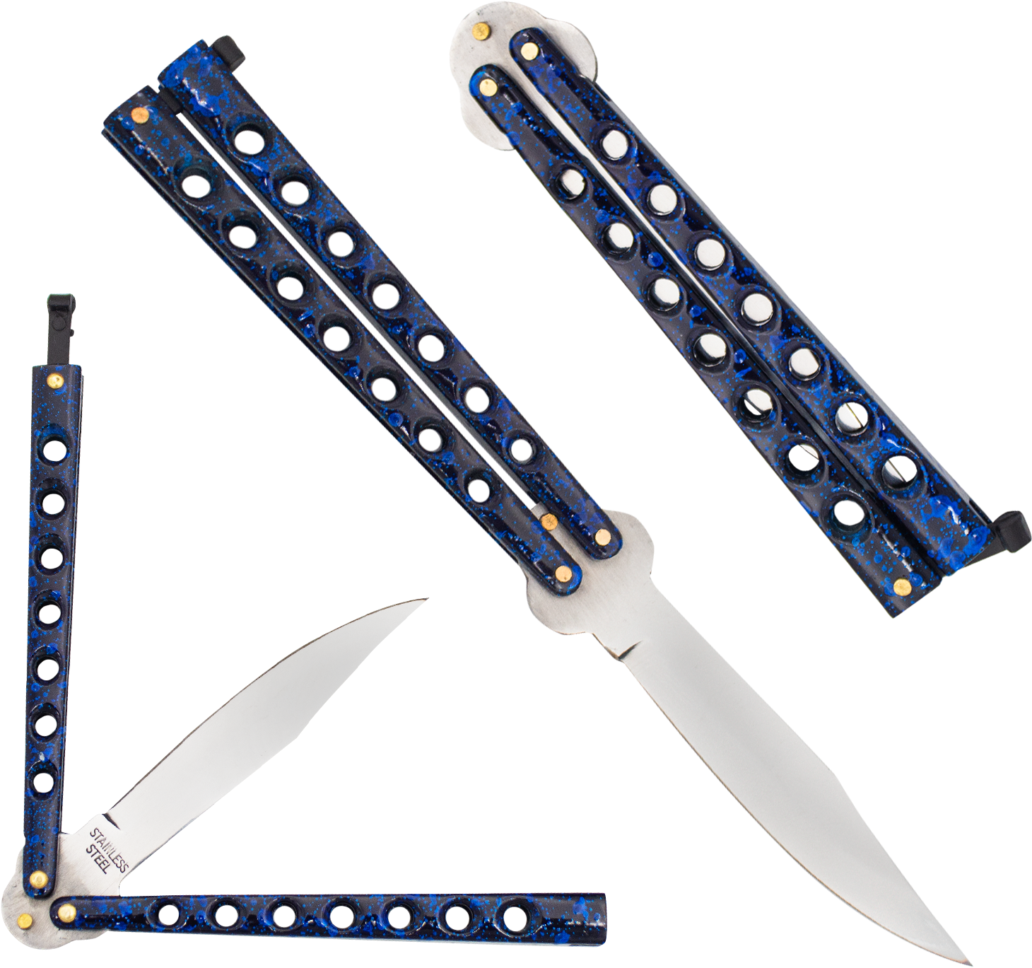 Blue Bokeh Paint Splatter Drop Point Dual Flip Side - Попсокет На Новый Год Clipart (1500x1500), Png Download