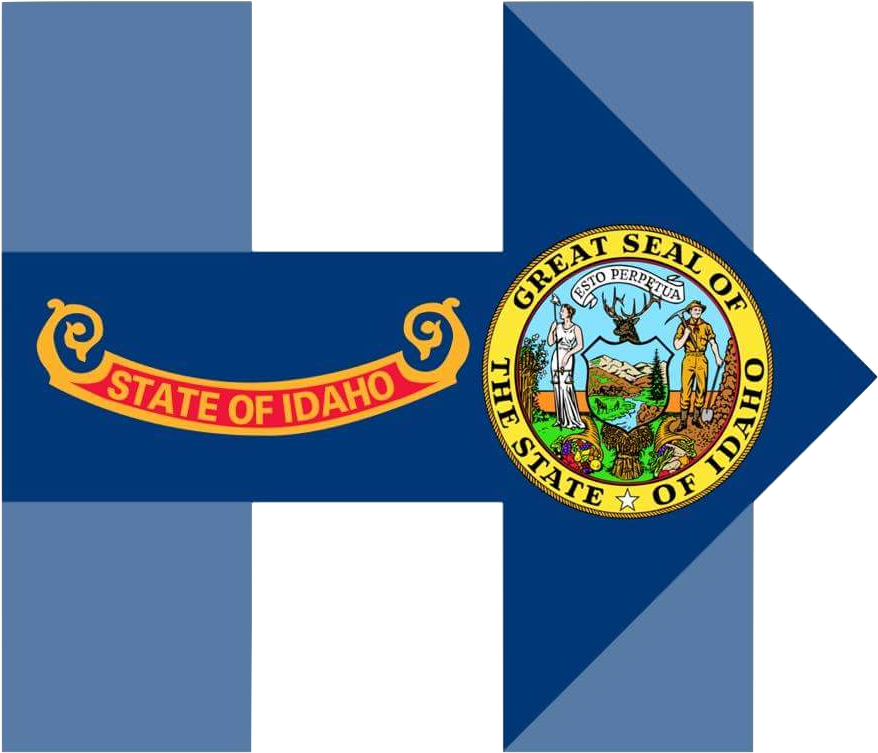 Hillary For Idaho - Flag Clipart (1000x1000), Png Download