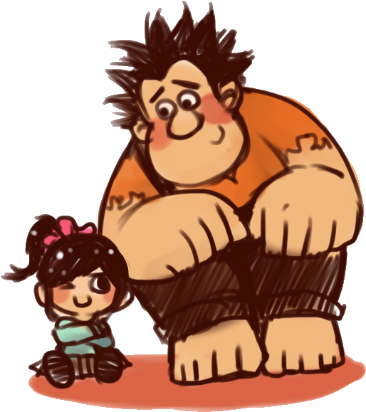 Vanellope And Ralph - Ralph And Vanellope Love Clipart (590x600), Png Download