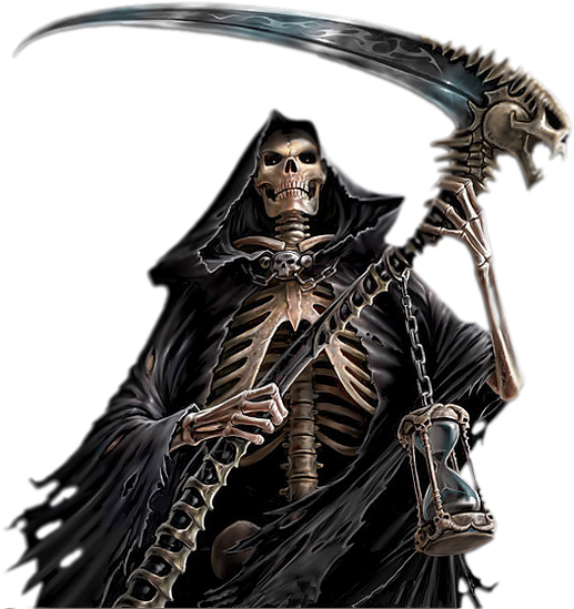 Death Png - Grim Reaper Png Clipart (542x600), Png Download
