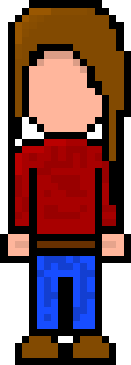 Sister Face - Shuichi Saihara Pixel Sprite Clipart (575x1375), Png Download