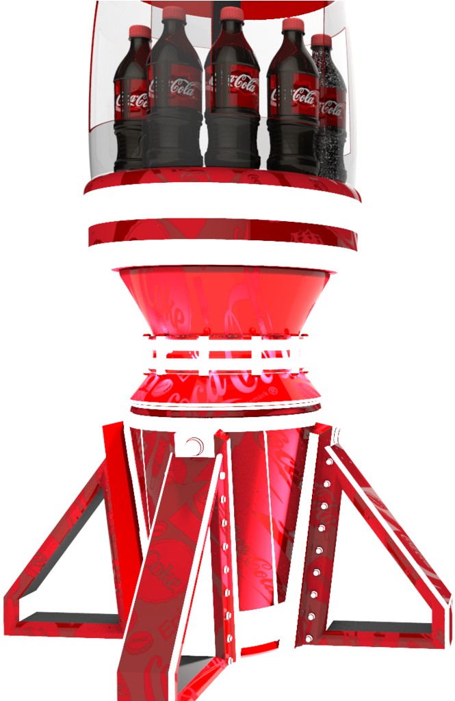 Coca Cola High End Exhibit - Illustration Clipart (1400x1023), Png Download