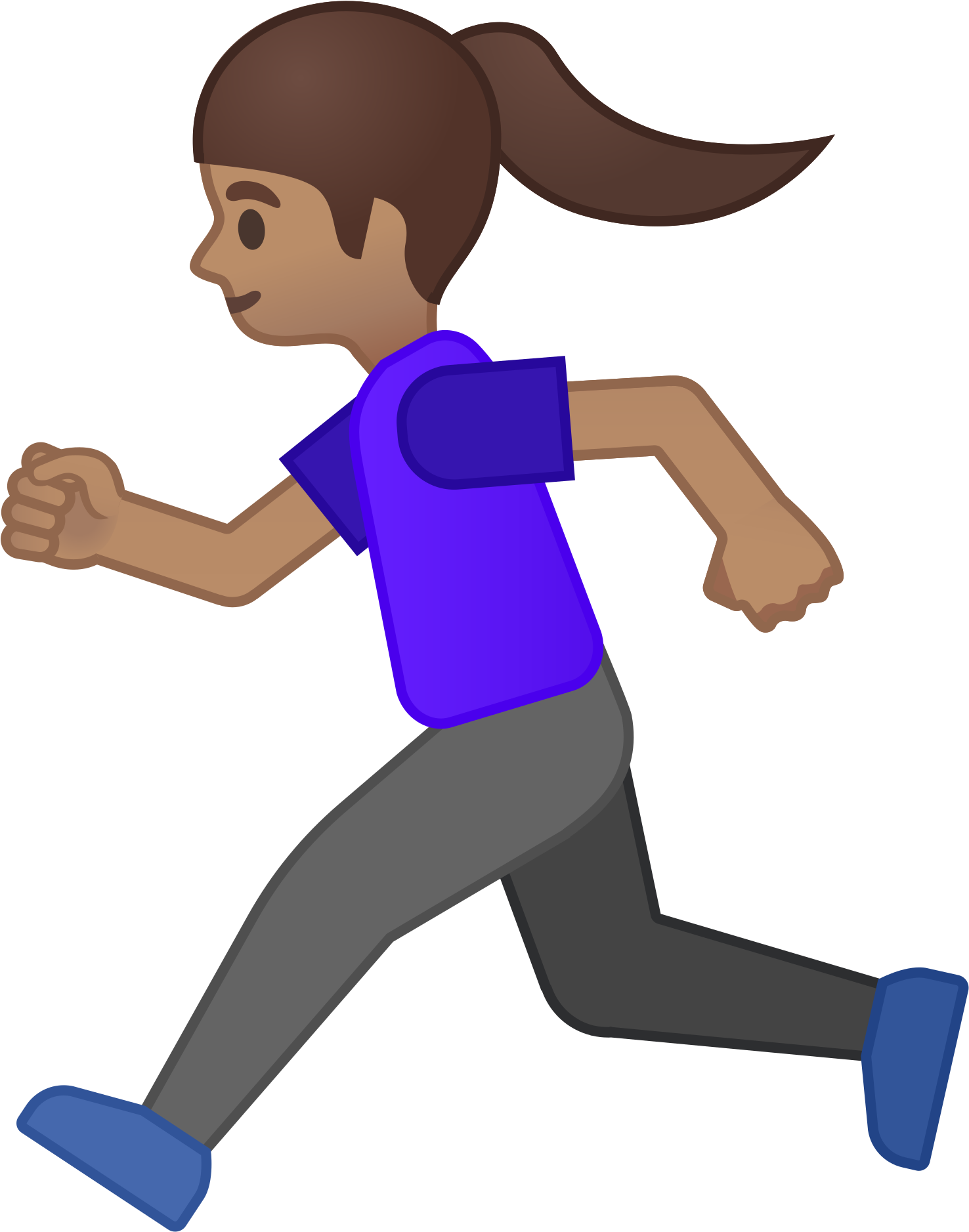Open - Emoji Mujer Corriendo Clipart (2000x2000), Png Download