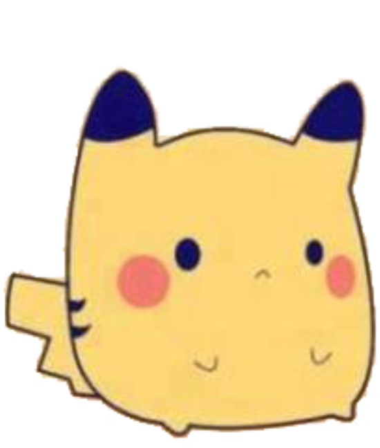 Pika Sticker - Fat Kawaii Pikachu Clipart (1024x1024), Png Download