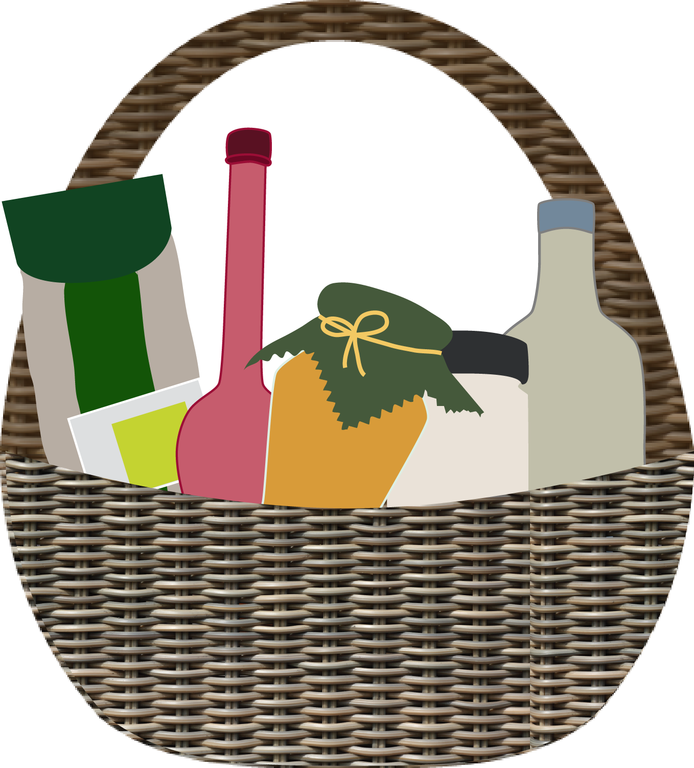 Karekla, Kalathi - Storage Basket Clipart (1358x1502), Png Download