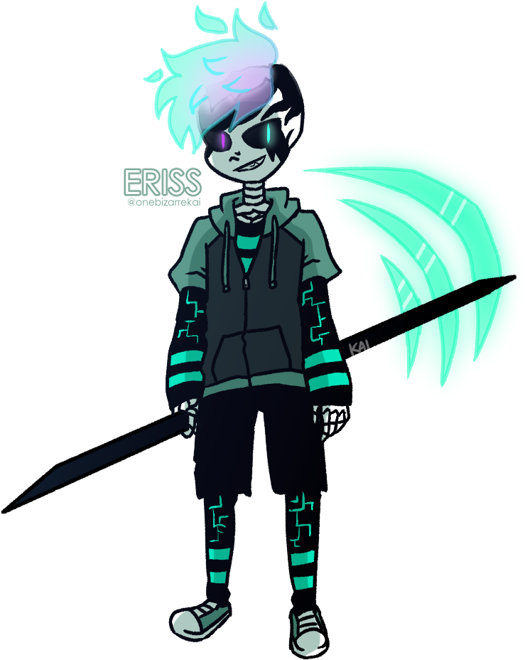 Eriss, A “nightmare X Ink” Kid - Cartoon Clipart (800x1020), Png Download