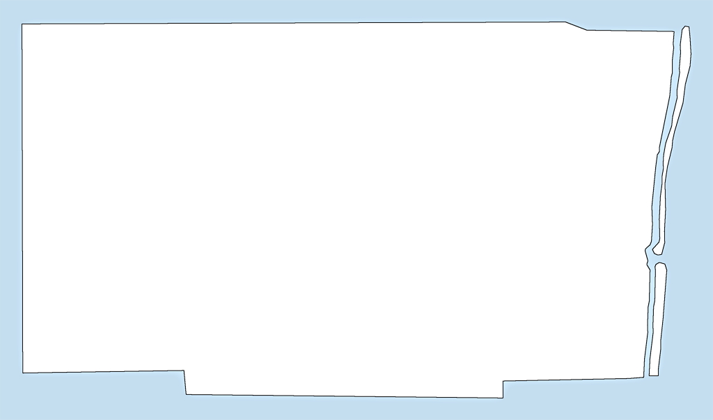 A Plain Frame Map Of Broward Clipart (1024x603), Png Download