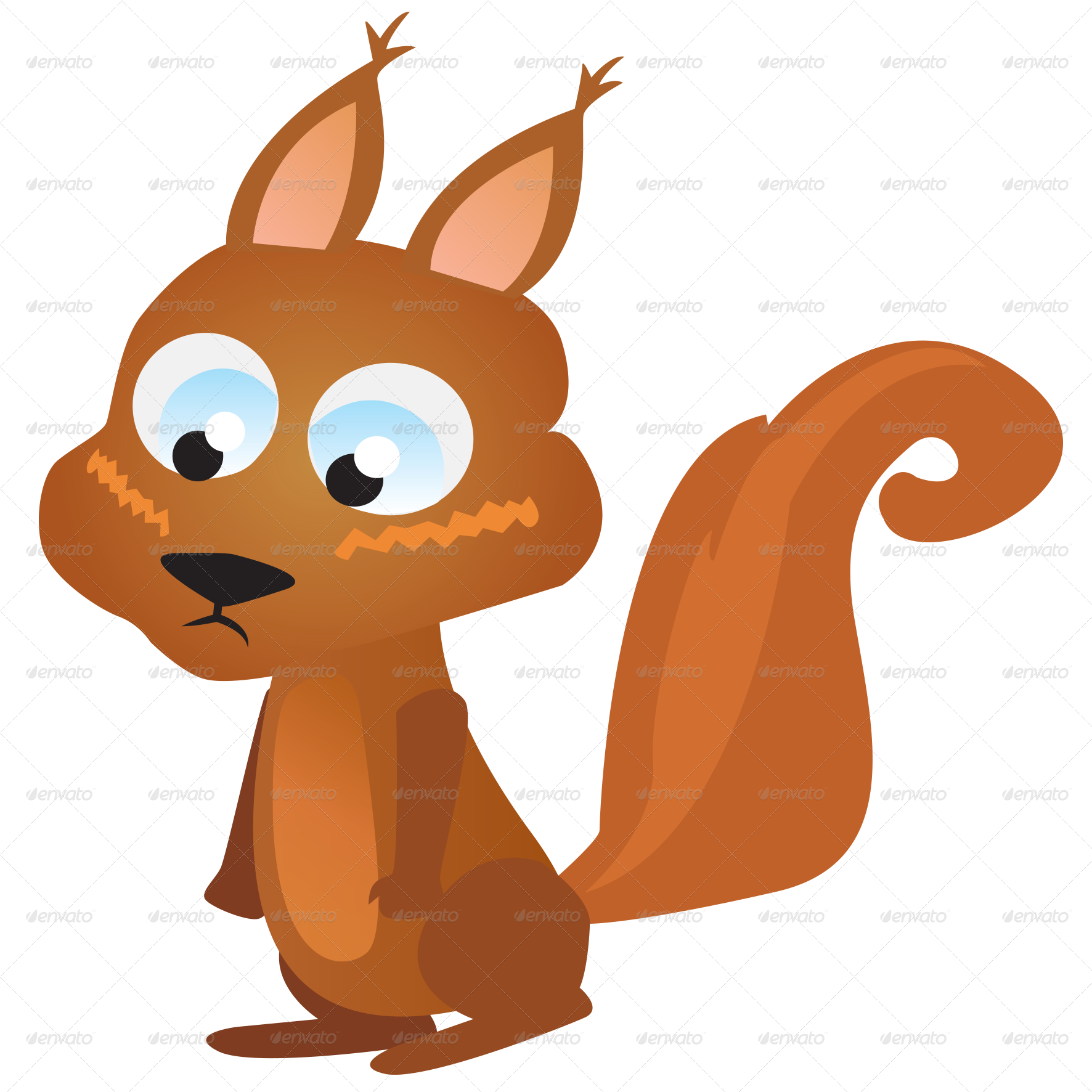 Squirrel Clipart 8 Source - Cartoon - Png Download (1772x1772), Png Download