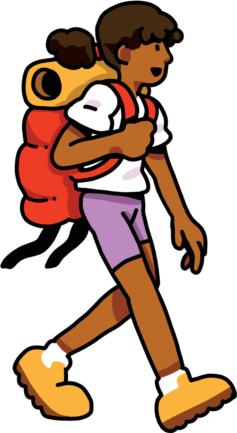 Hiker Png - Cartoon Clipart (1500x1500), Png Download