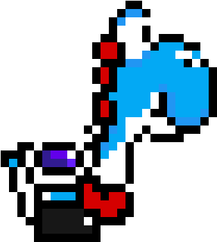 Yoshi In My Version - Yoshi Pixel Clipart (1200x1200), Png Download