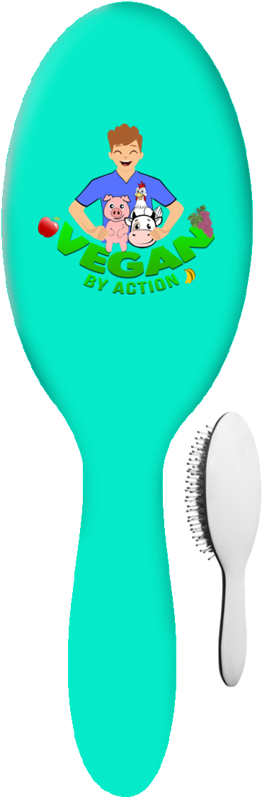 Hb Hair Brush Teal One Size Vegan By Action Clipart (1155x1155), Png Download