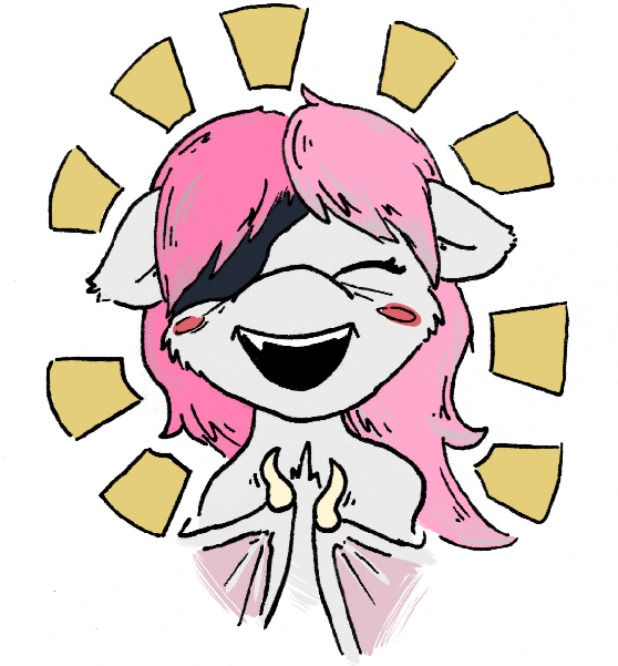 Redcladhero, Bat Pony, Eyepatch, Female, Missing Limb, - Cartoon Clipart (600x600), Png Download