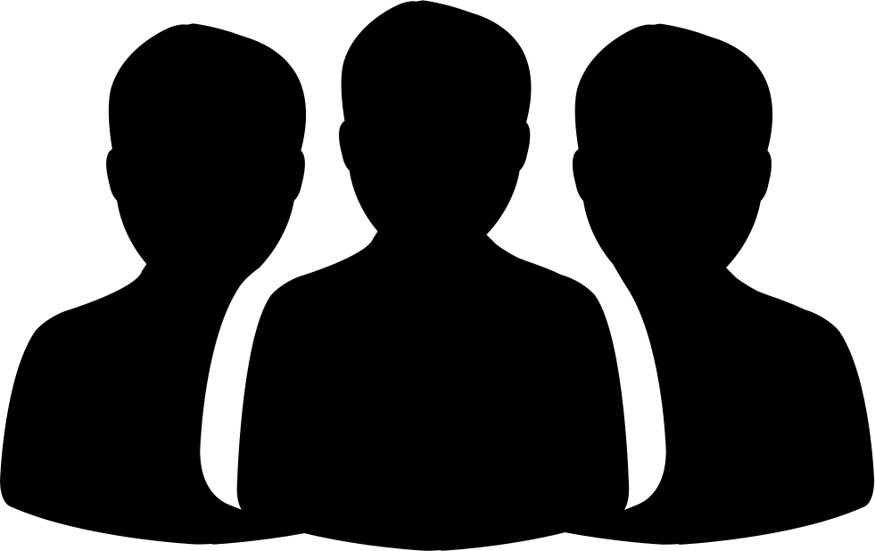 Group Of People Comments - Silhouette Clipart (981x618), Png Download