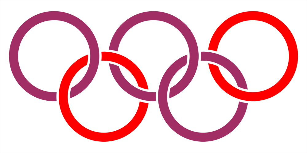 Reduce Image Colors Based On Colorlookup Table Excluding - Olympic Rings Line Art Clipart (1000x500), Png Download