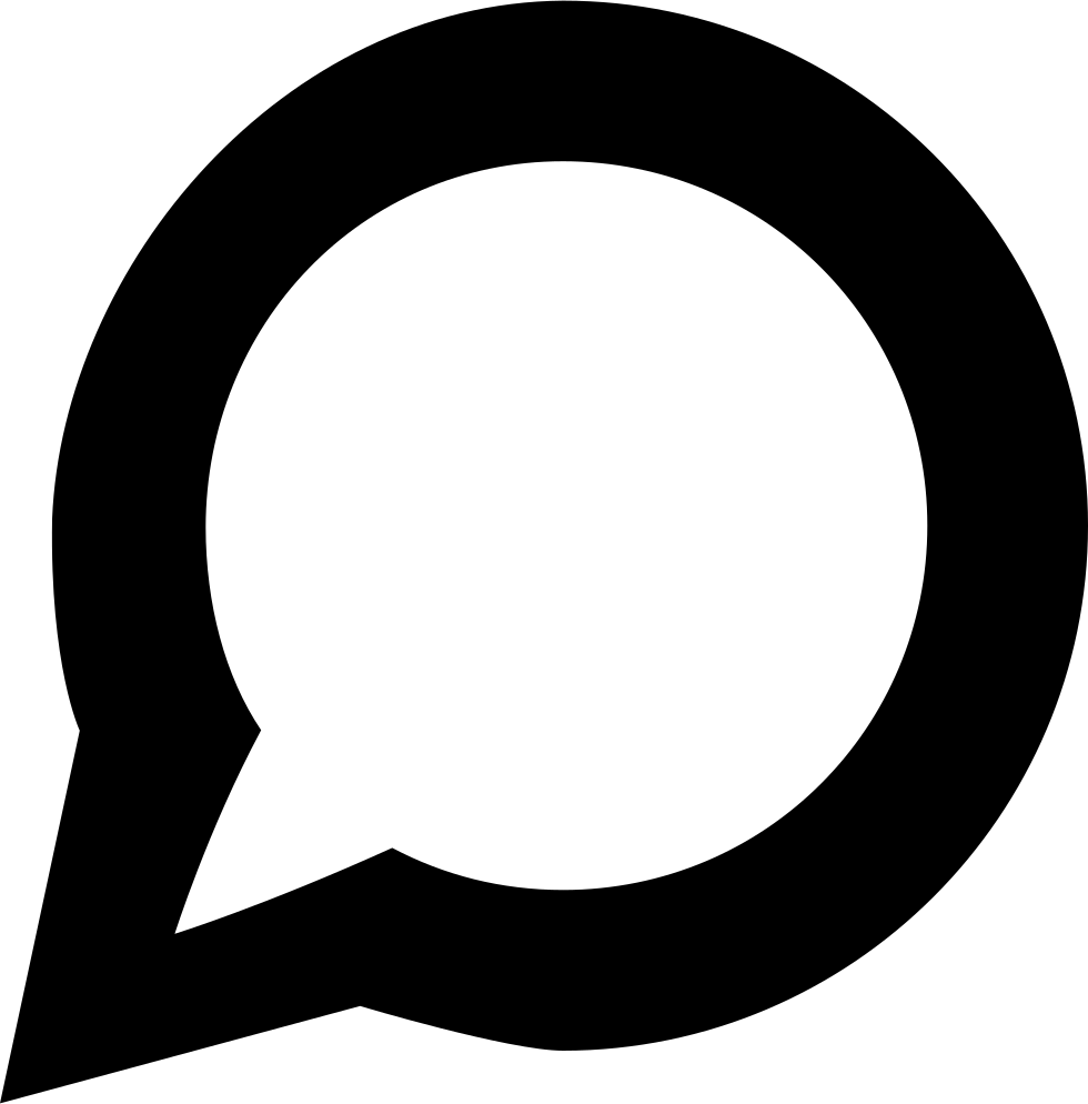 Speech Bubble Chat Comments - Circular Speech Bubble Clipart (980x994), Png Download
