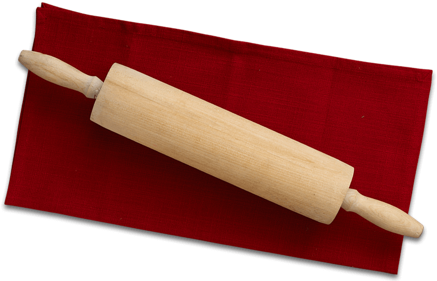 Rolling Pin - Glutafin - Rolling Pin Top View Clipart (861x554), Png Download
