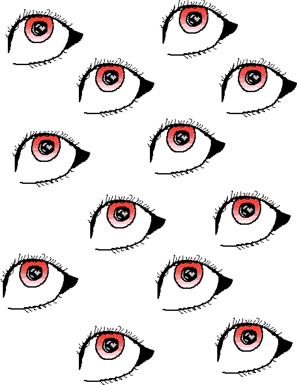 Eye Wall Clipart (1008x1392), Png Download