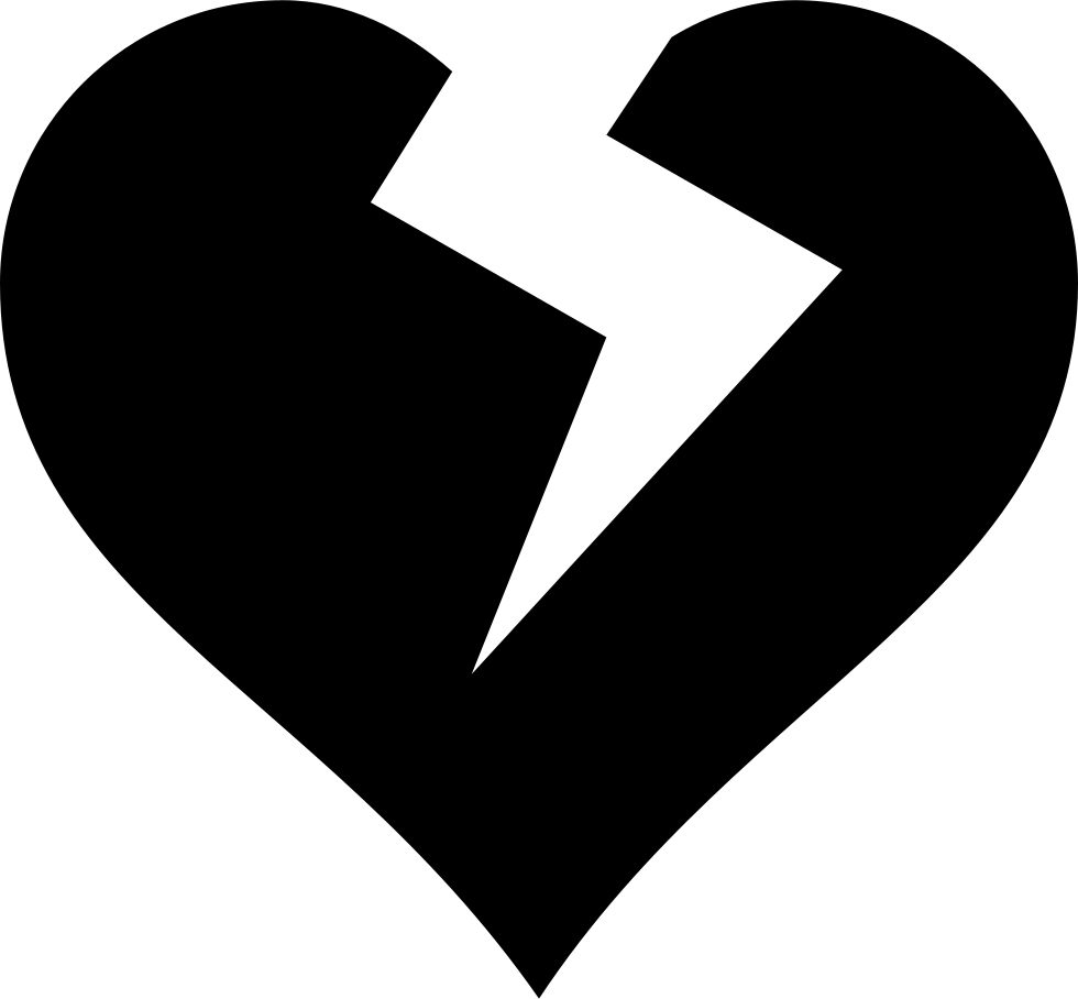 Heart-broken Heart Like Love Svg Png Icon Free Download - Broken Heart Vector Png Clipart (980x908), Png Download