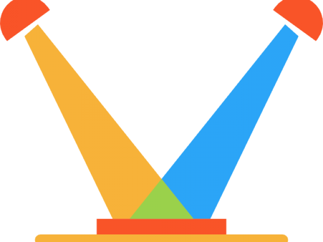 Bright Clipart Spotlight - Stage Light Icon Png Transparent Png (640x480), Png Download