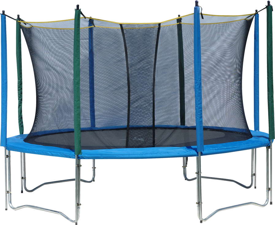 Trampoline Png Transparent Images - Trampoline 305 Met Veiligheidsnet Clipart (1024x755), Png Download