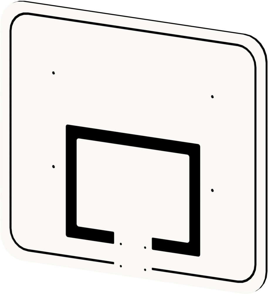 Basketball Backboard - Display Device Clipart (1280x1079), Png Download