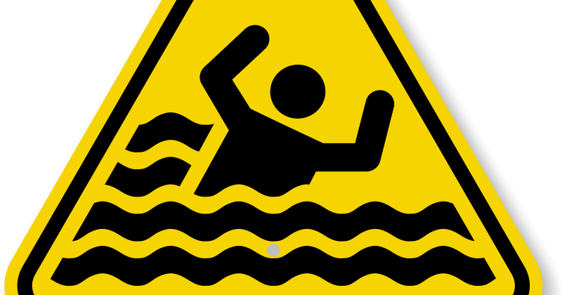 Drowning Sign Png Clipart (800x420), Png Download