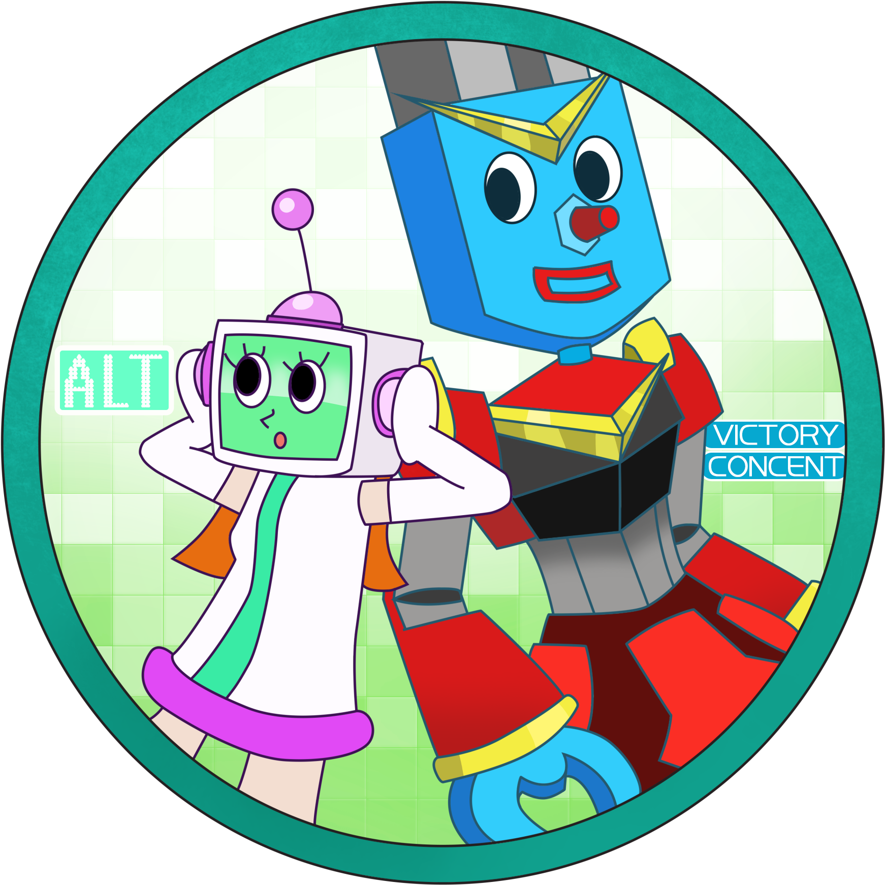 Alt Victory-concent - Blue Peace Sign Clipart (1800x1800), Png Download