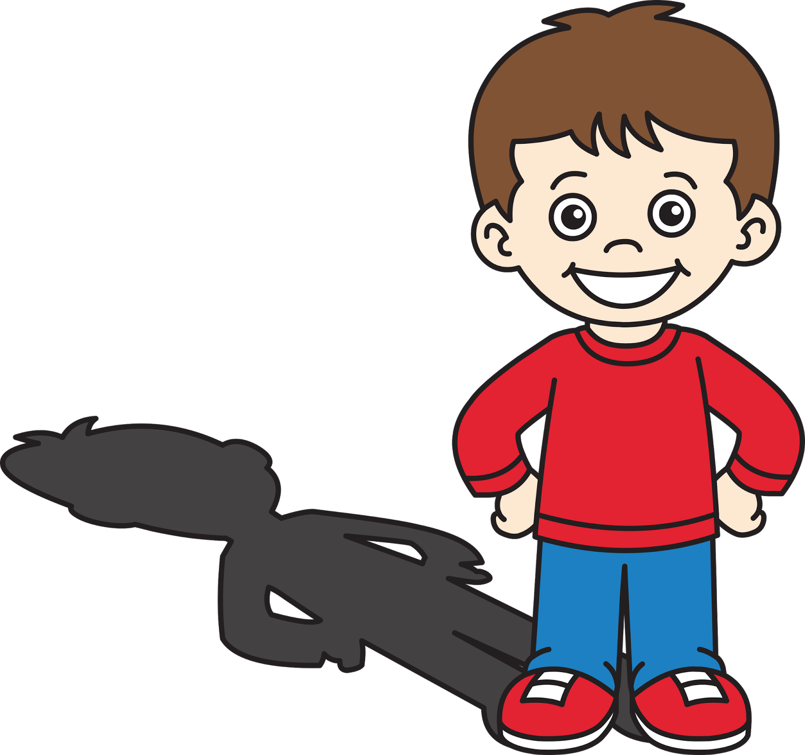 Finally, They Glue This Picture To The Top Of Their - Cartoon Clipart (1600x1502), Png Download